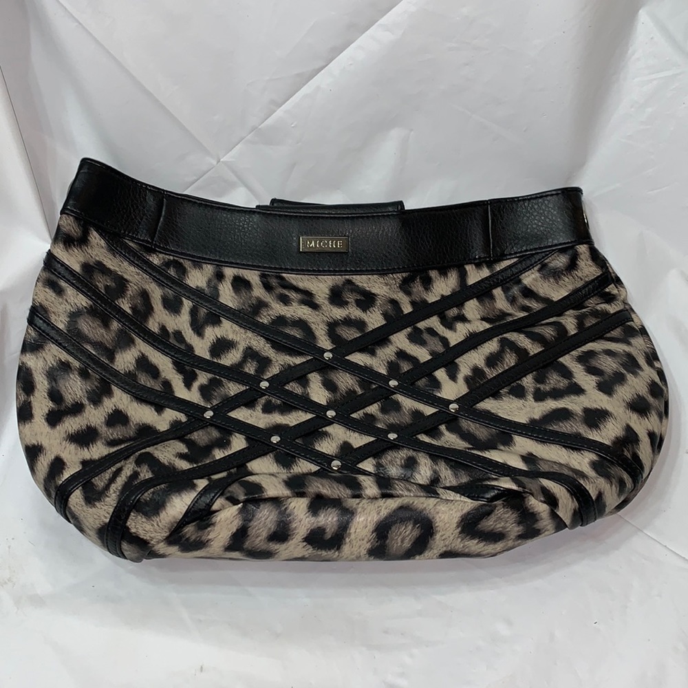 MICHE Jenna Leopard Print Shell Fits Demi Sized Base Bag